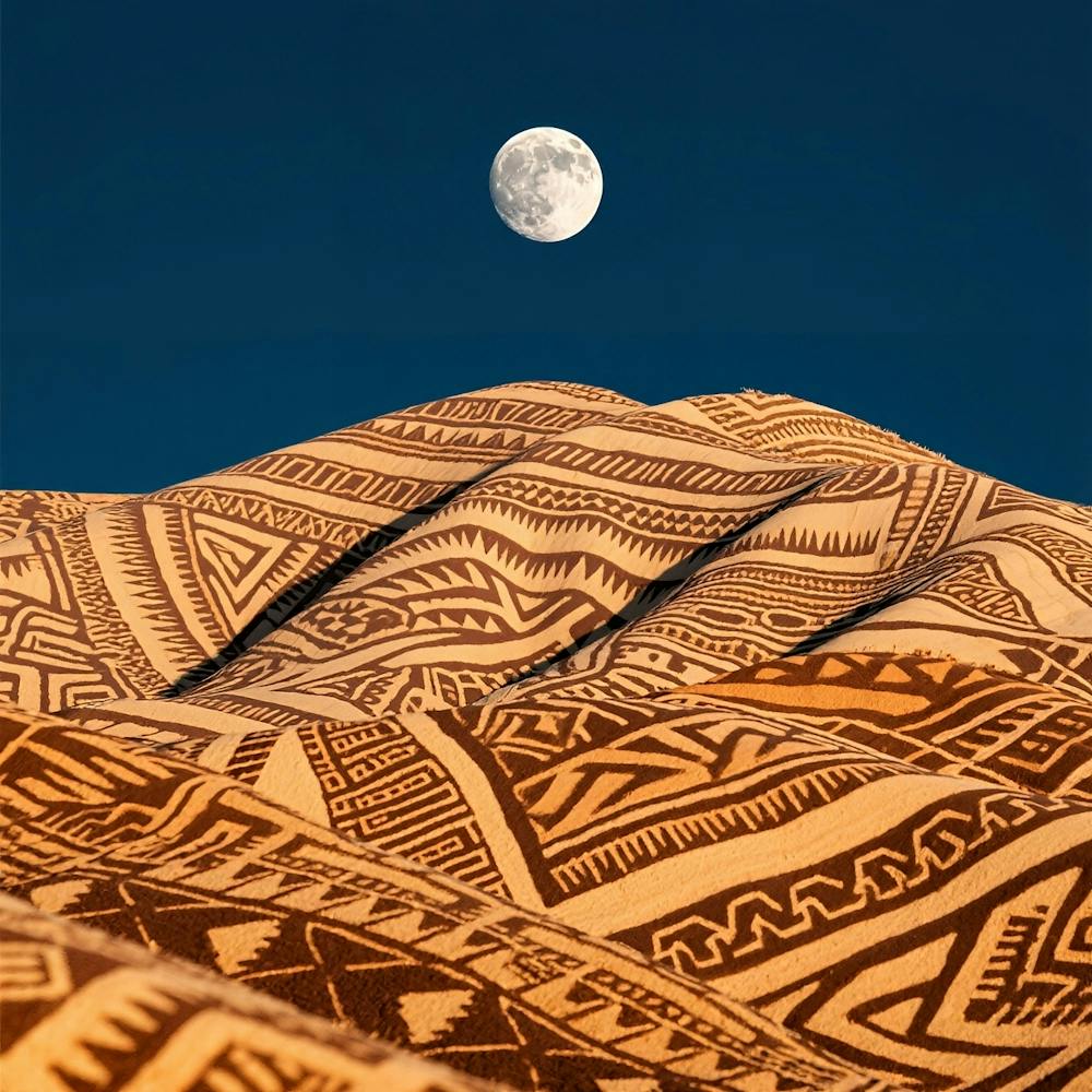 Mond Über Den Sanddünen
