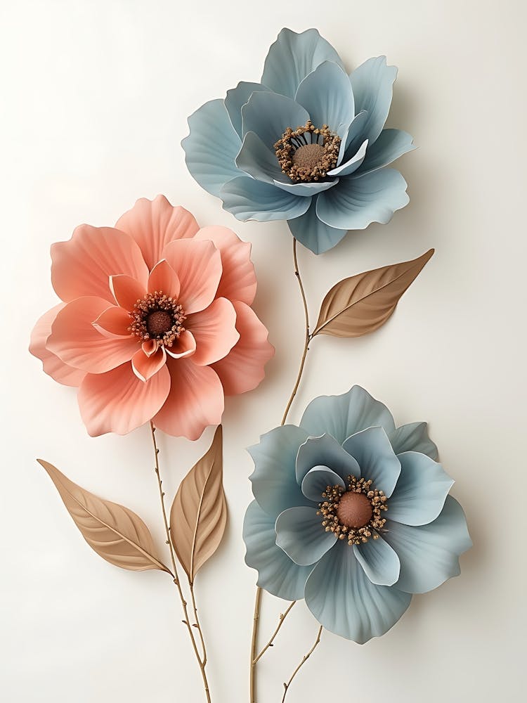 Elegant Watercolor Flowers | Soft Pastel Botanical Prints for Home & Office