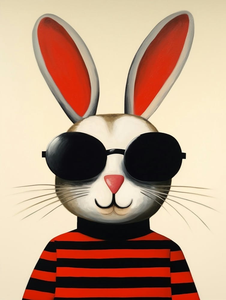 Little Rabbit 4 Wearing Sunglasses