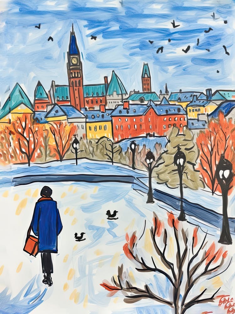 Ottawa, Dreamy Storybook Illustration 4
