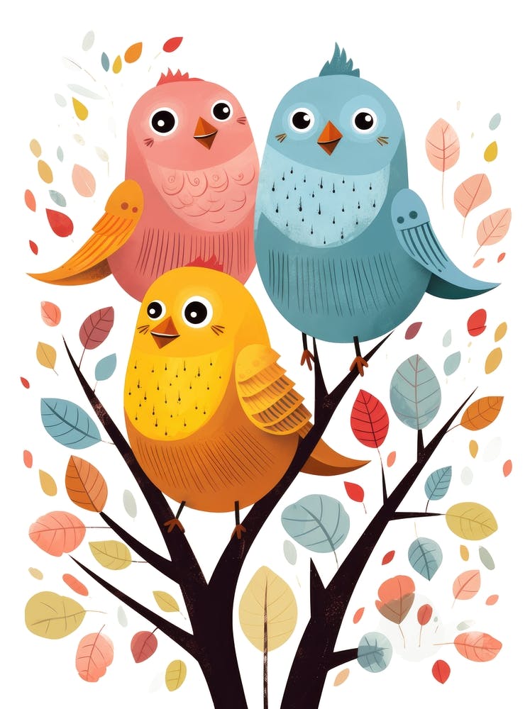 Three Birds In A Tree