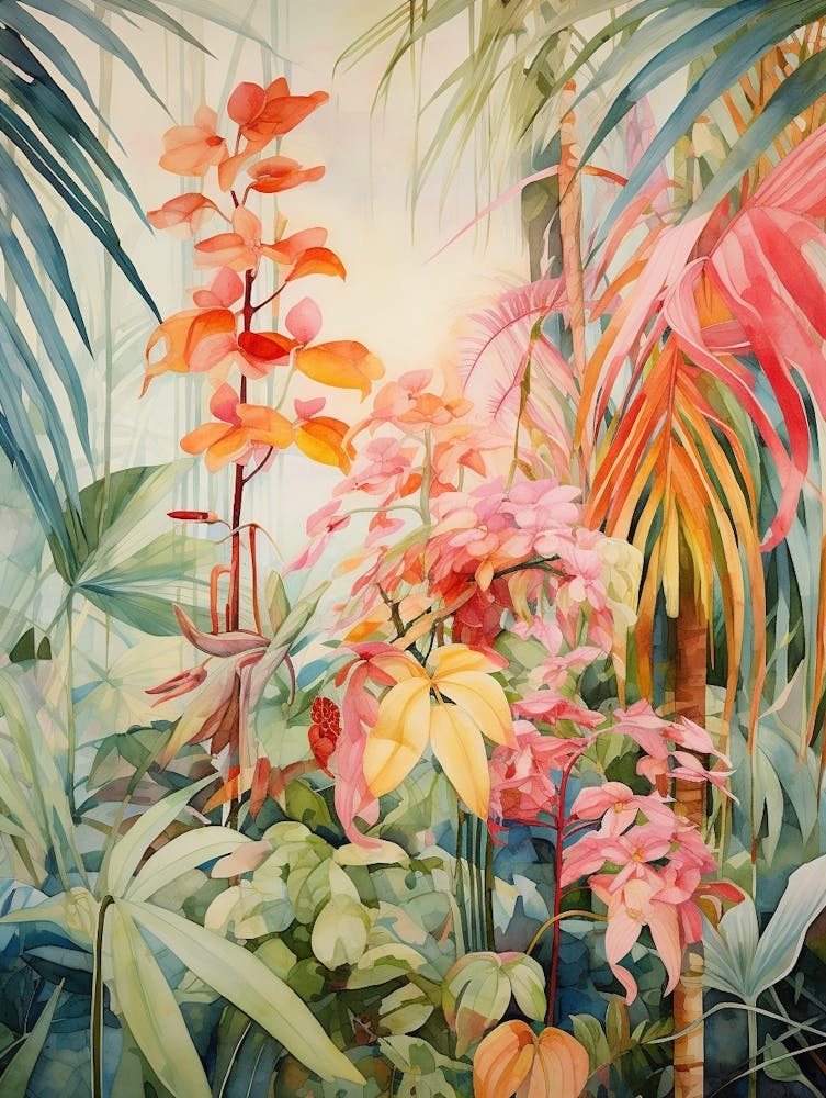 Tropical Plant Painting Areca Palm 3