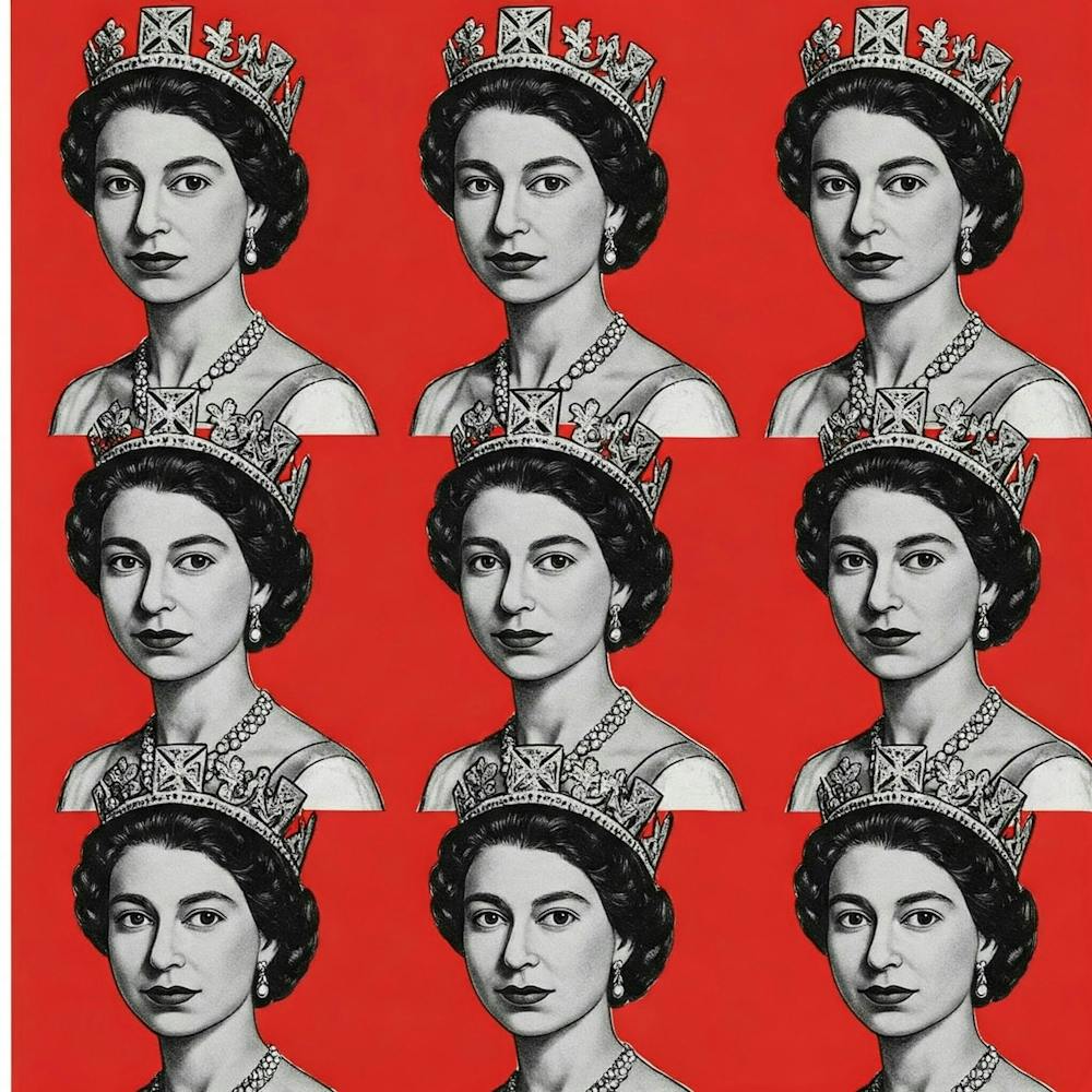 Queen Elizabeth red