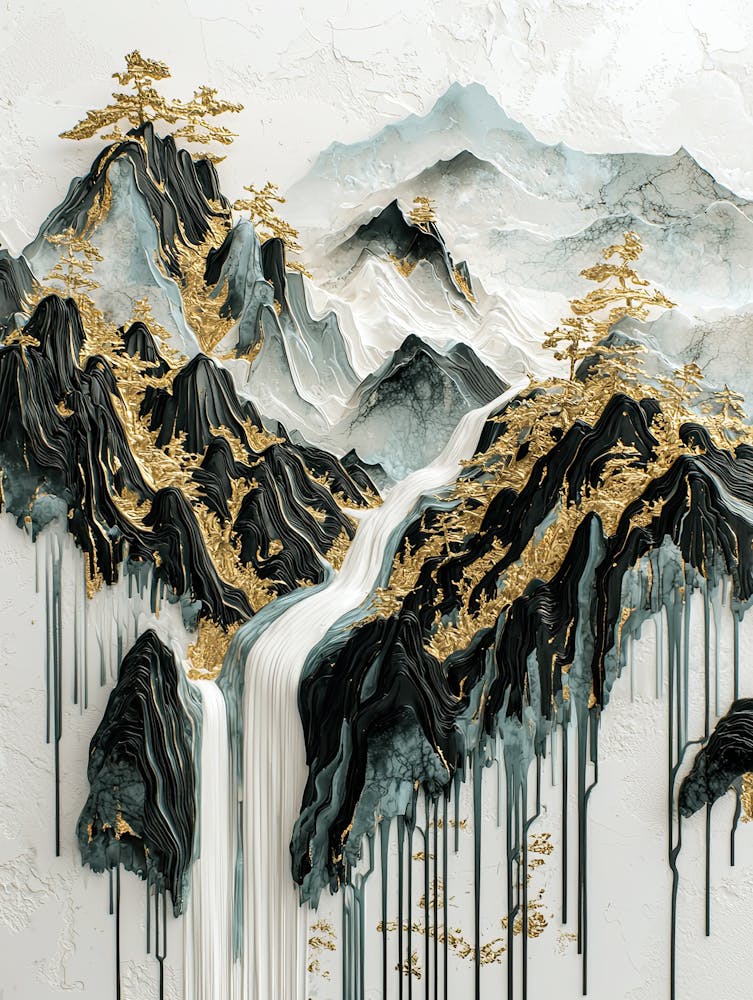 Rockies Goldene Gipfel - Sublime Abstraktion