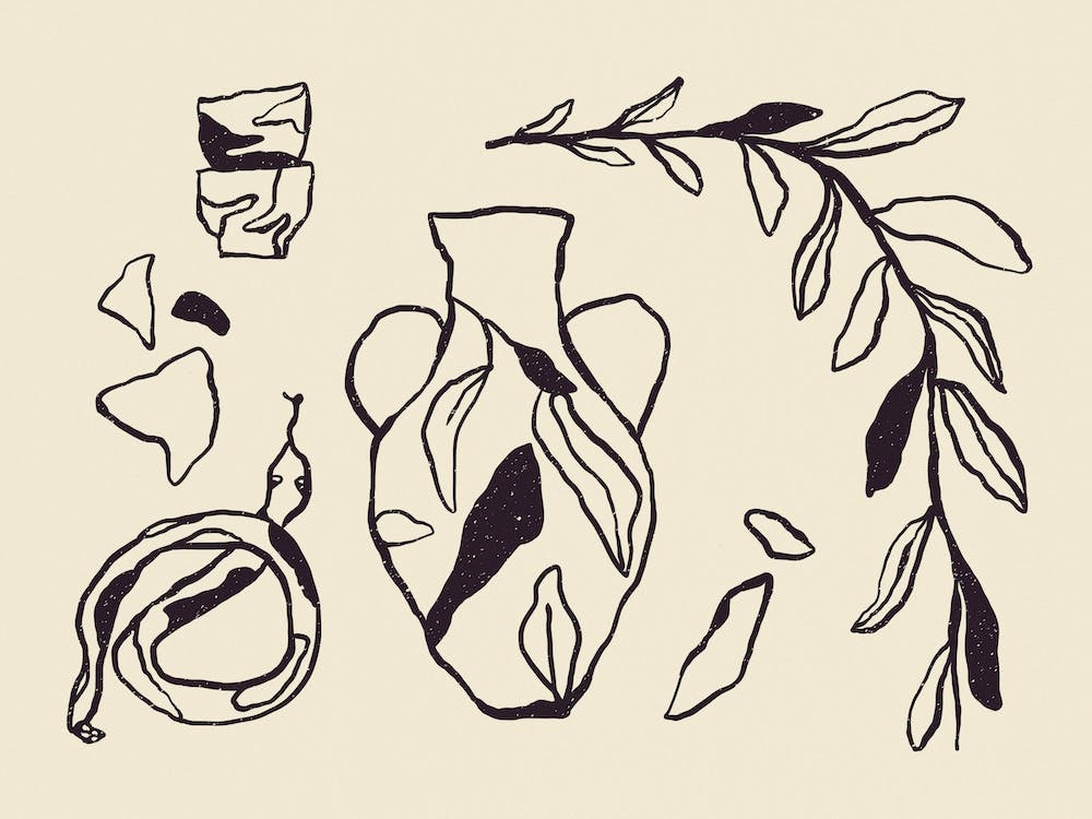 Ceramic And Nature Study