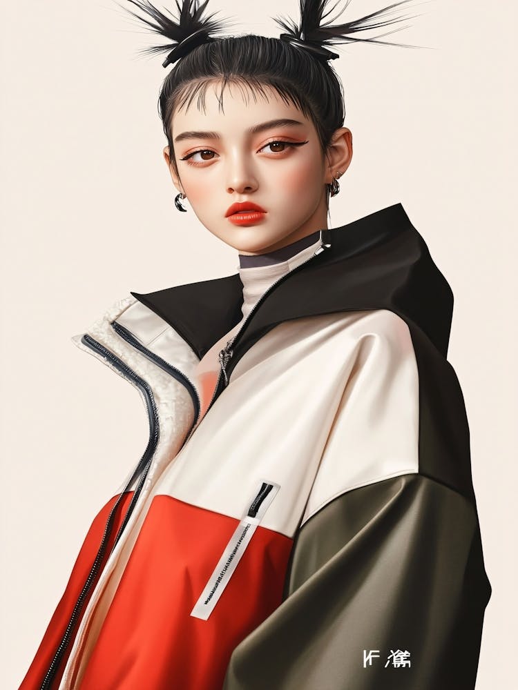 Asian Model K-Pop Girl