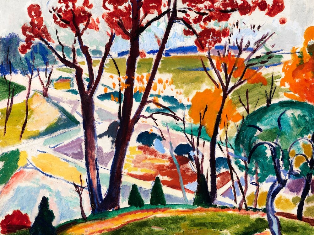 Landscape, Bridge, Huntingdon Valley, Henry Lyman Saÿen