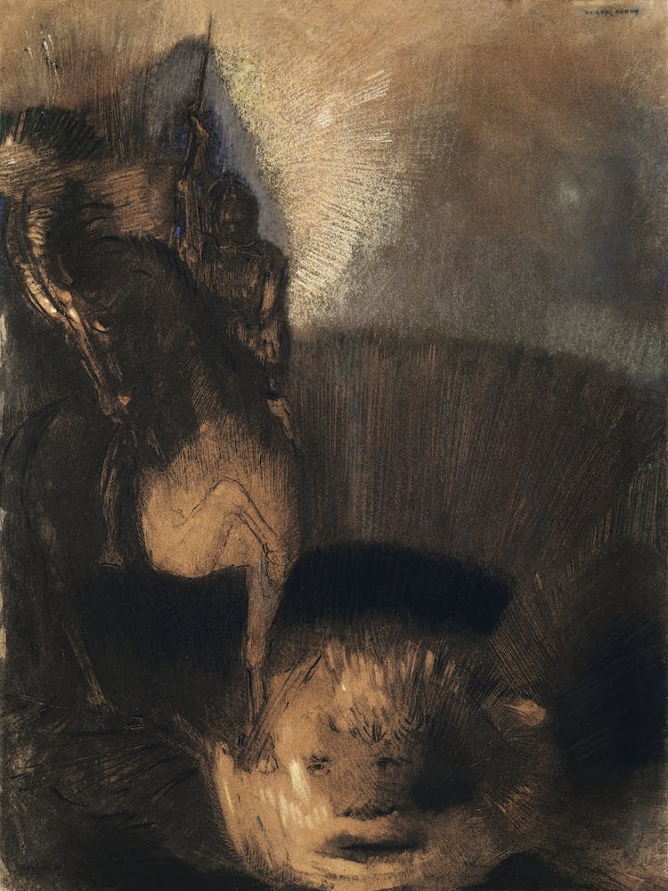 Saint George And The Dragon, Odilon Redon 1