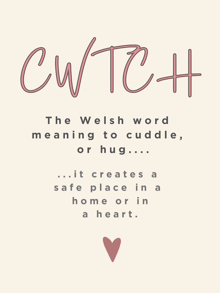 Welsh, definition of Cwtch 