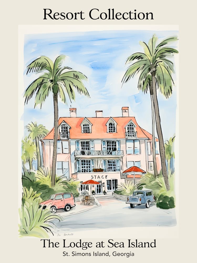 Poster Of The Lodge At Sea Island   St