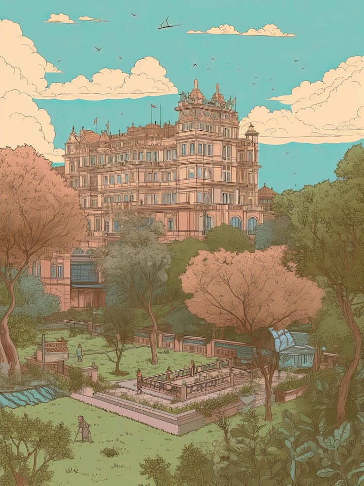 Bangalore India Travel Illustration 4