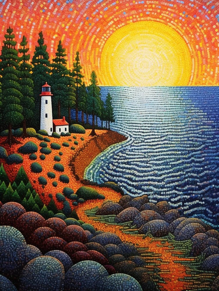 San Juan Islands Retro Pop Art 12