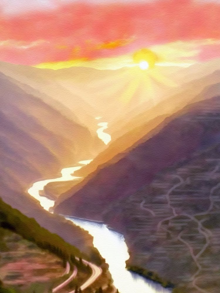 Douro Valley Painting