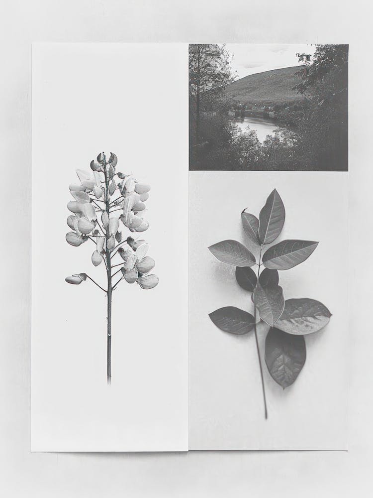 Collage Photo Fleur de Glycine 3