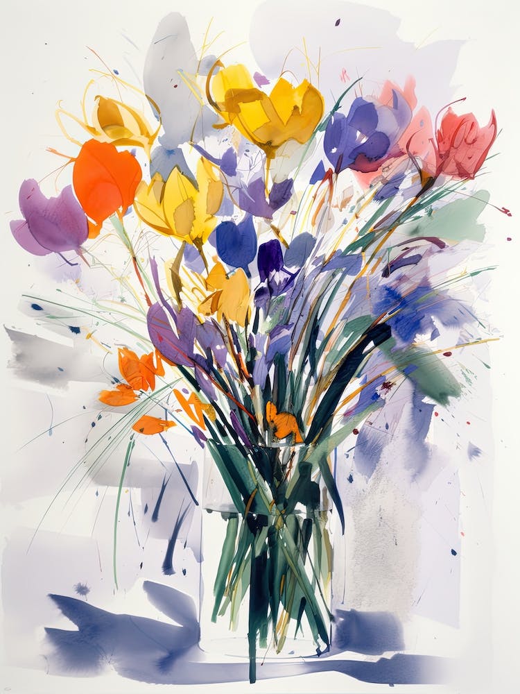 Crocus Flower Illustration 3