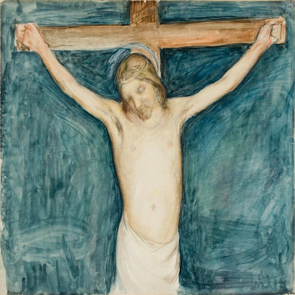 Crucifixion, Sketch For Thr Altarpiece In The Mikkeli Church (1896 1897), Pekka Halonen