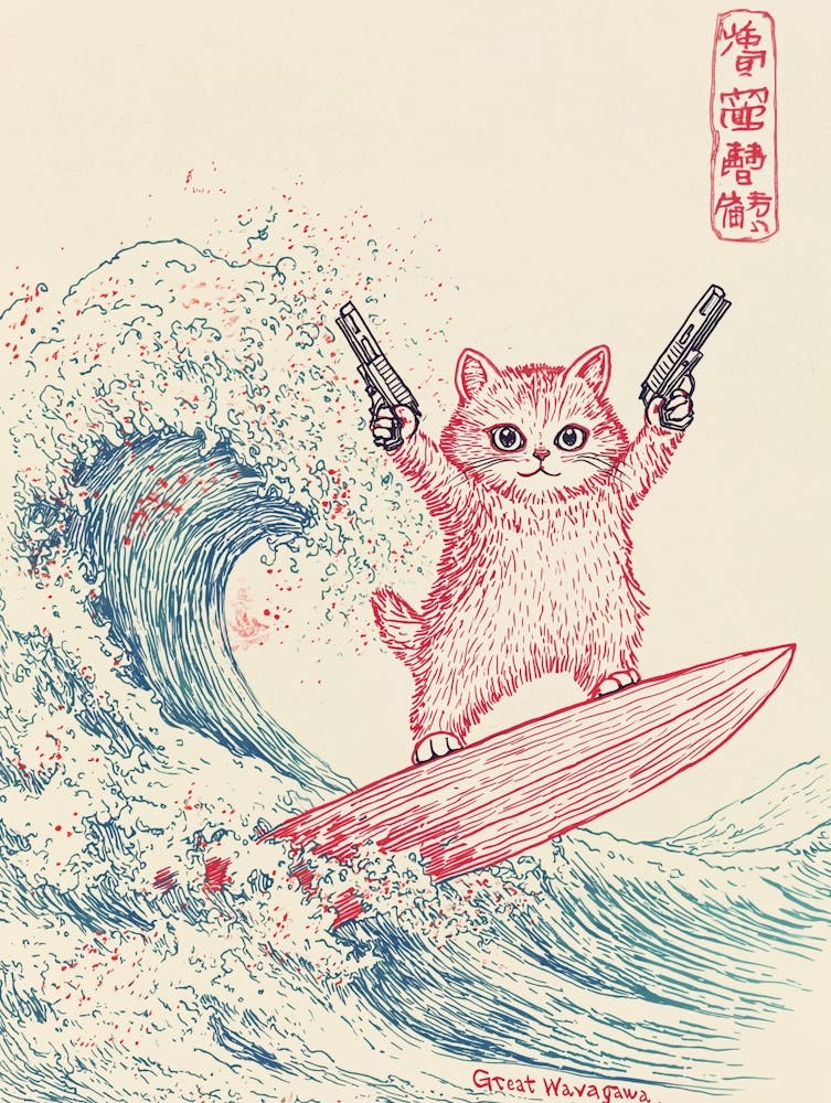 Kitty With Guns
