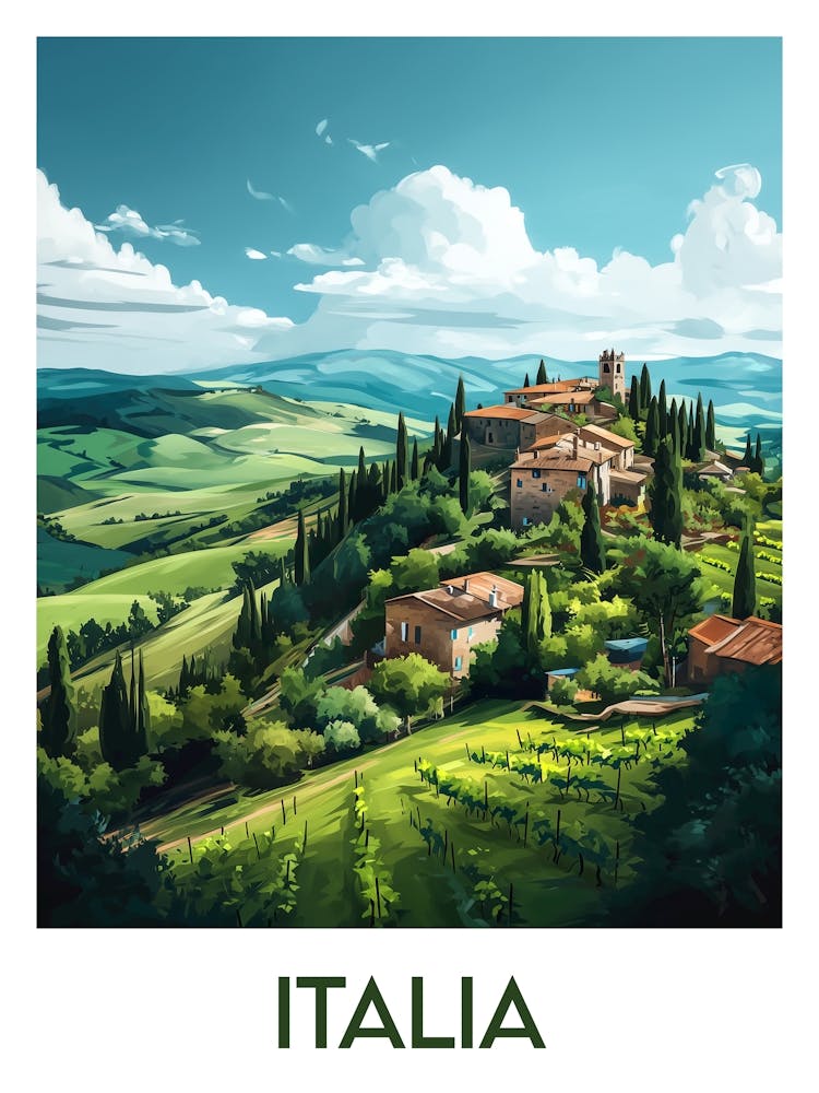 Affiche de voyage Italia 2