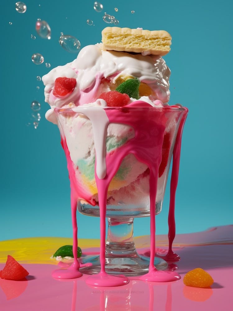 Pink Dripping Eton Mess