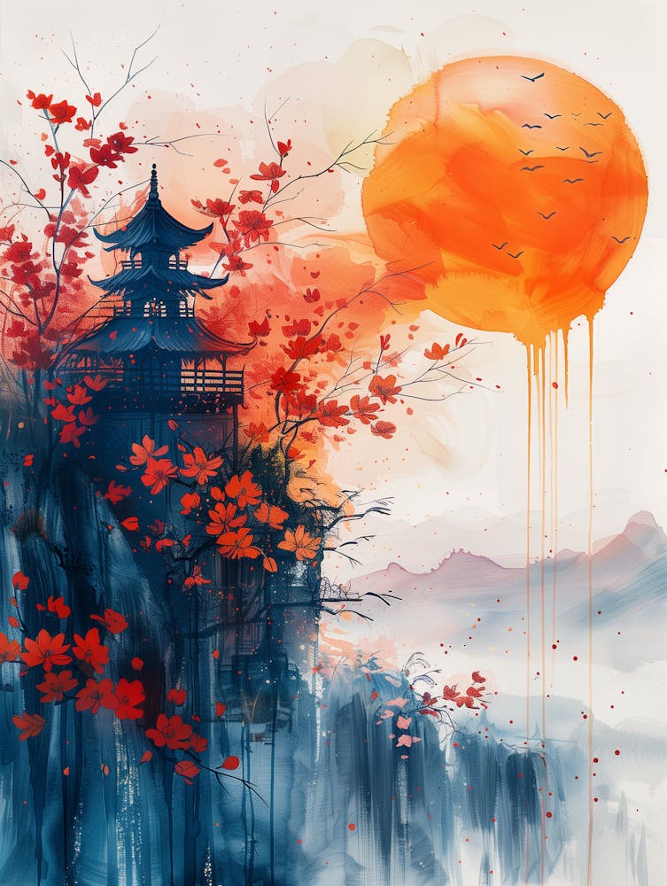 Asiatisches Gemälde