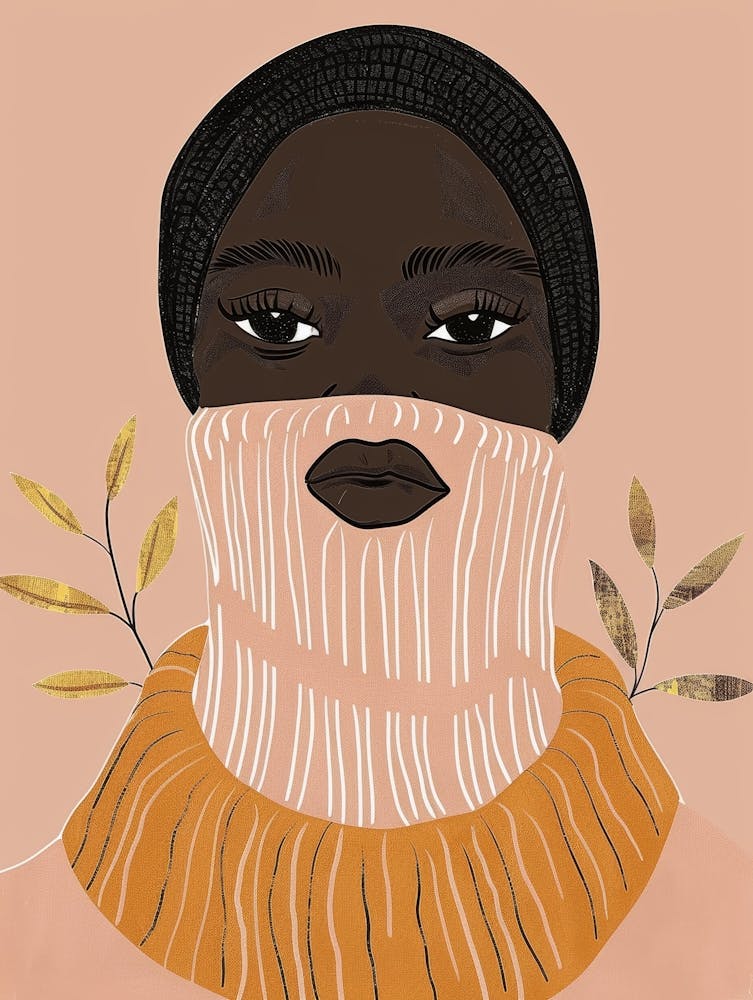 Black Woman With Scarf