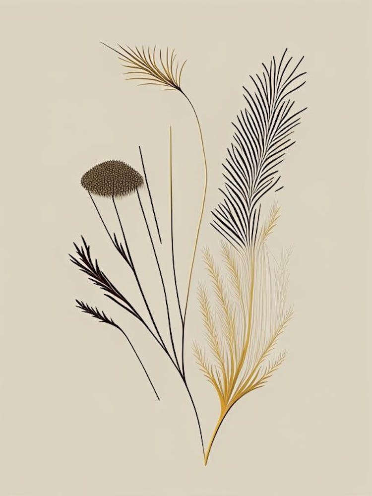 Fennel Seed Spices And Herbs Retro Minimal 4