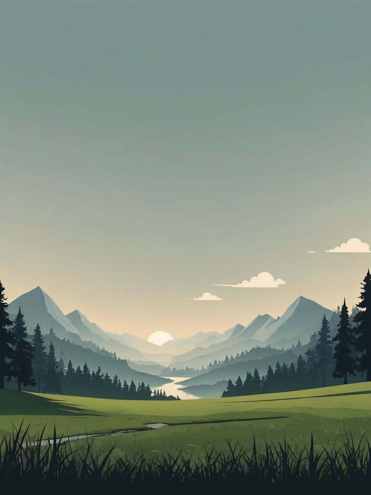 Sunset mountain