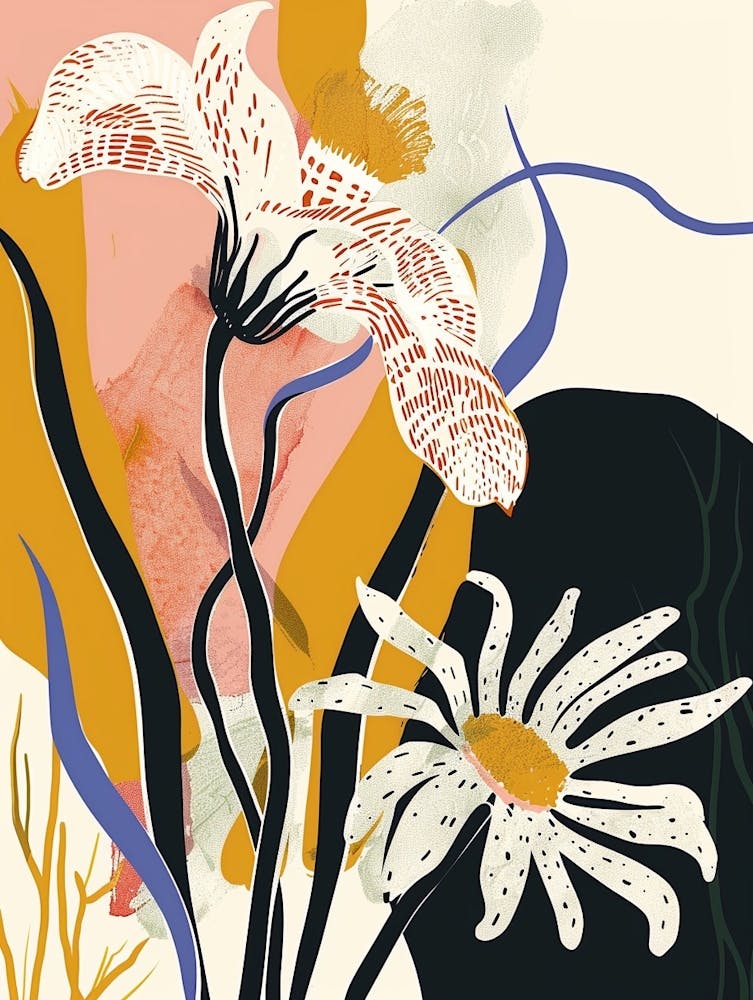 Colourful Flower Illustration Daisy 3