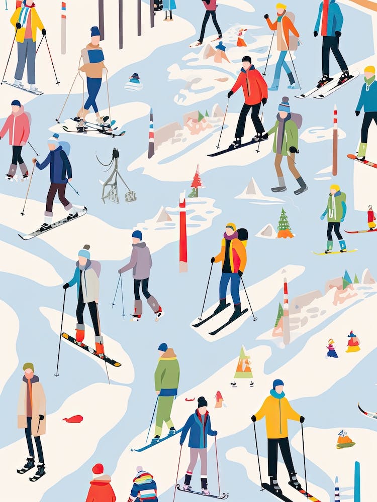 Zell Am See   Kaprun   Austria, Ski Resort Illustration 0