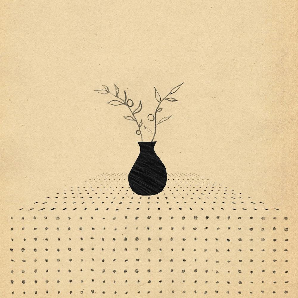 Vase de fleurs minimaliste