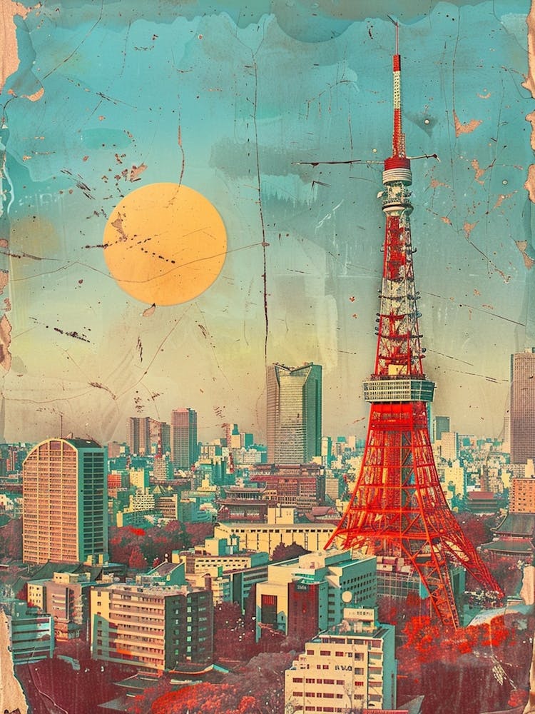 Tokyo Tower Mid Century Modern 3
