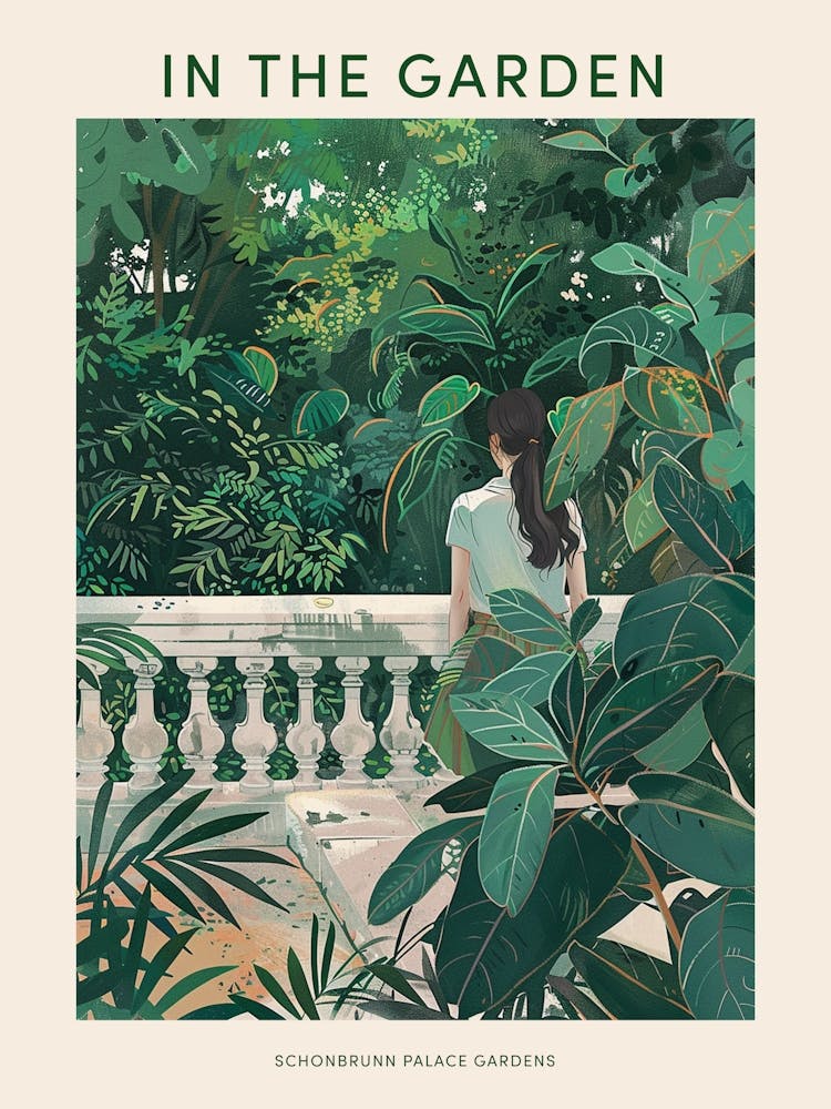 In The Garden Poster Schonbrunn Palace Gardens Austria 2