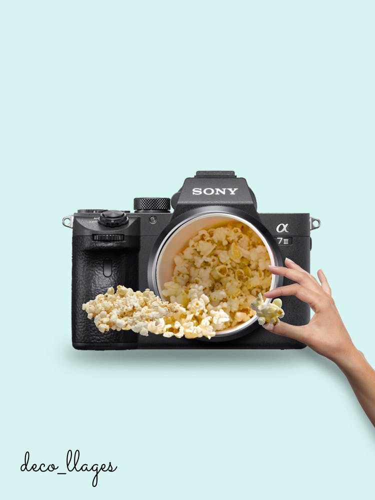 L'appareil photo distributeur de pop-corns