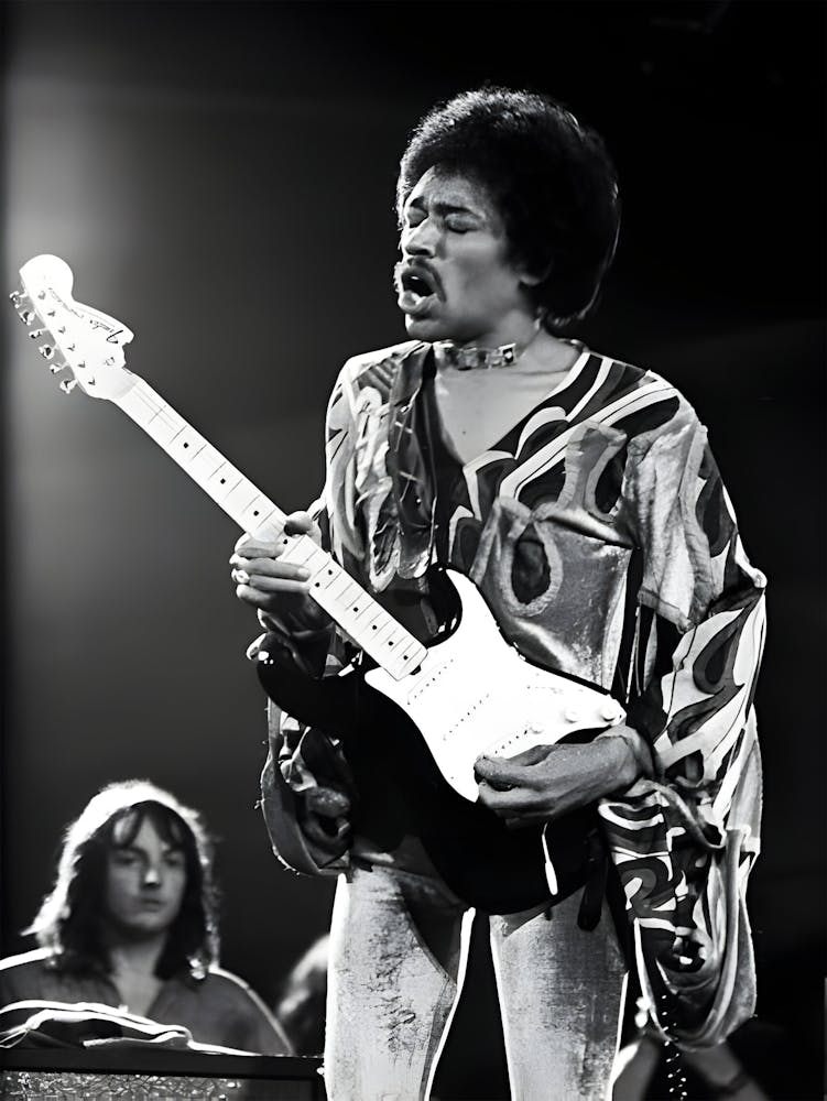 Jimi Hendrix At Isle Of Wight Festival 1970