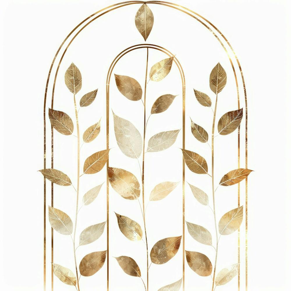 Gold Leaf Wall Art