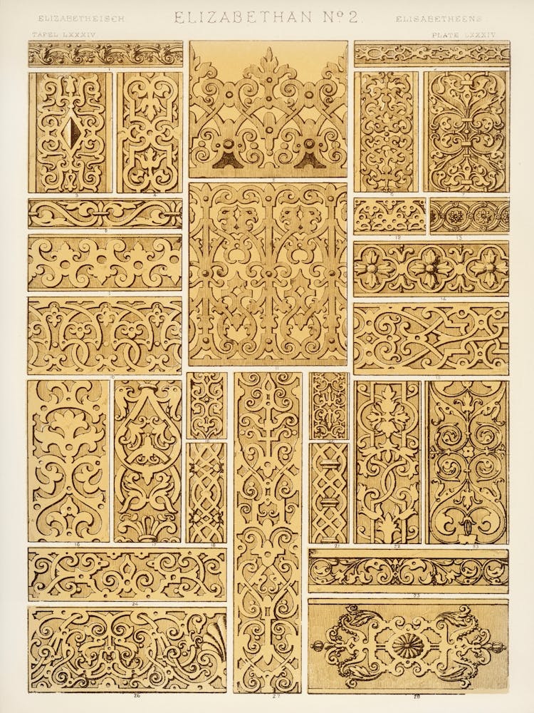 Vintage Pattern Illustration, Owen Jones                                                                                          
