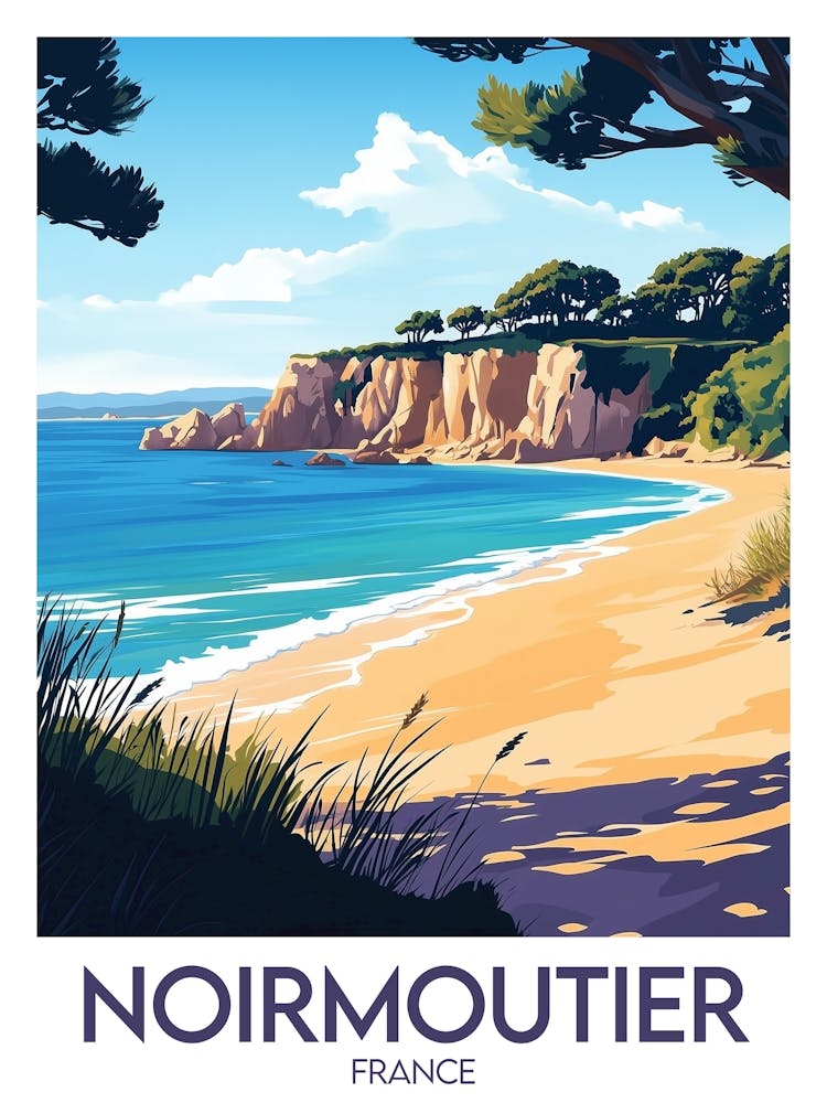Affiche de voyage Noirmoutier