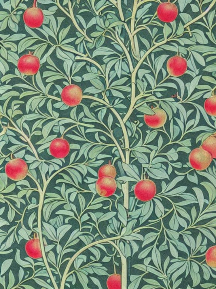 Pomegranate Vintage Botanical Fruit