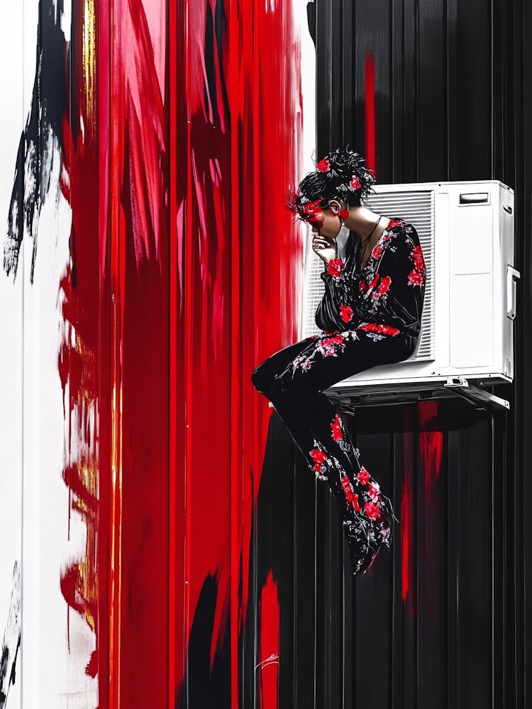 Woman In A Red Dress 2