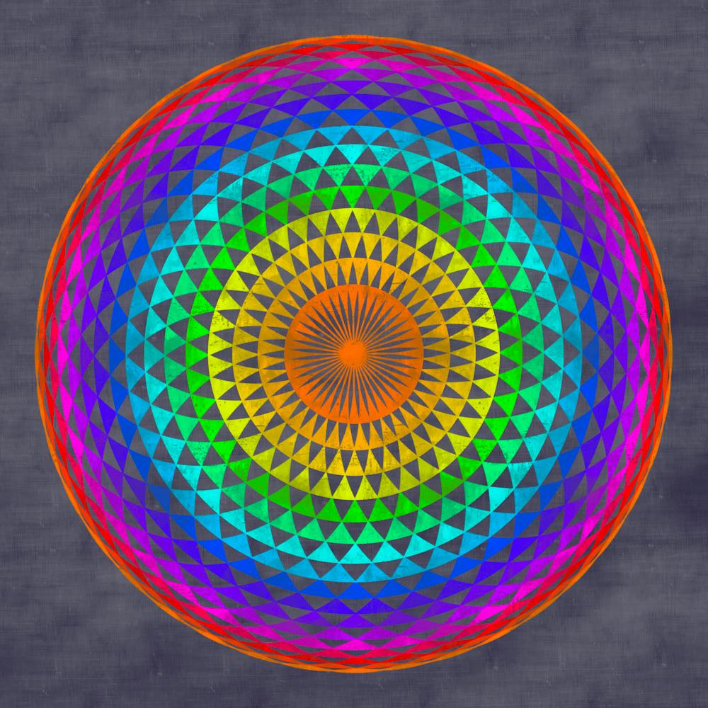 Rainbow Mandala 1