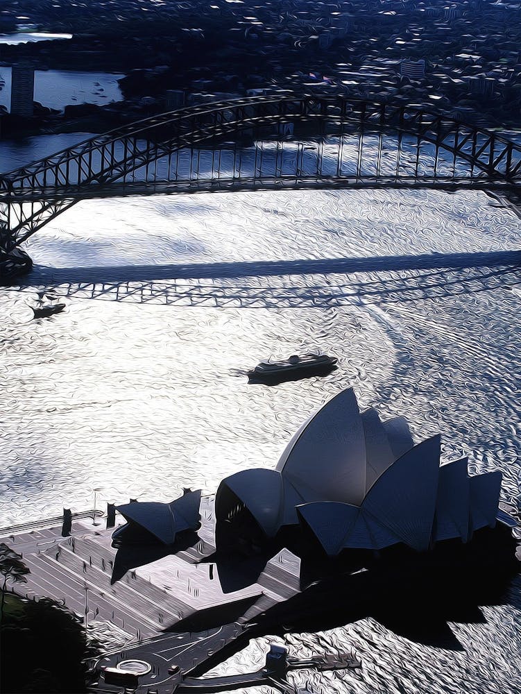 Opera House And Sydney Harbour Bridge