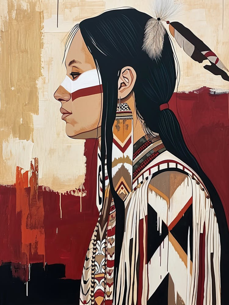 Kaskaskia Kalm; A Minimalist Study ! Native American Art