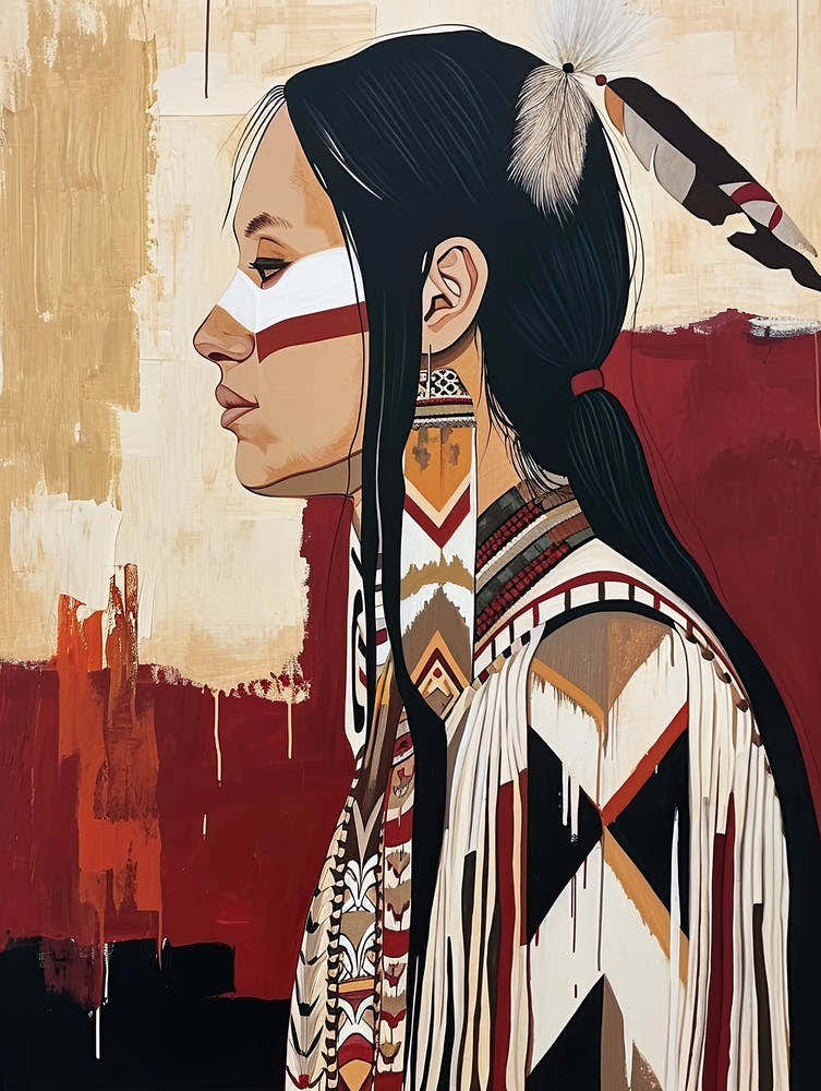 Kaskaskia Kalm; A Minimalist Study ! Native American Art