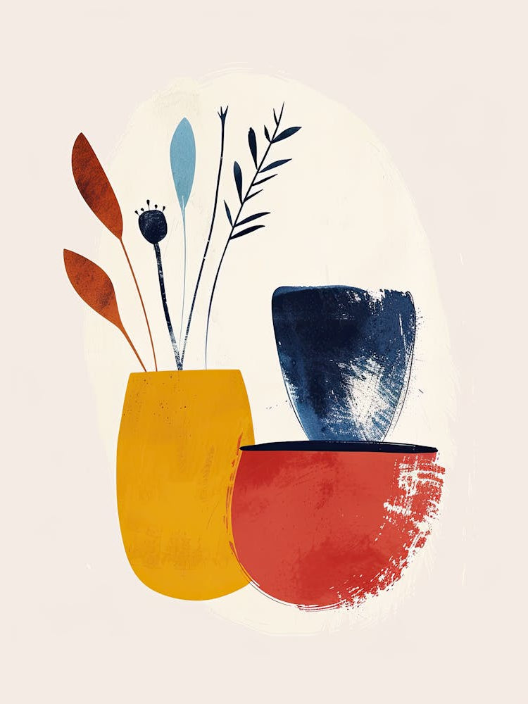 Cosmic Abstraction Mid Century Style