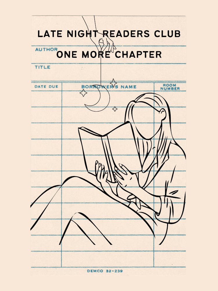 Late Night Readers One More Chapter Library Card