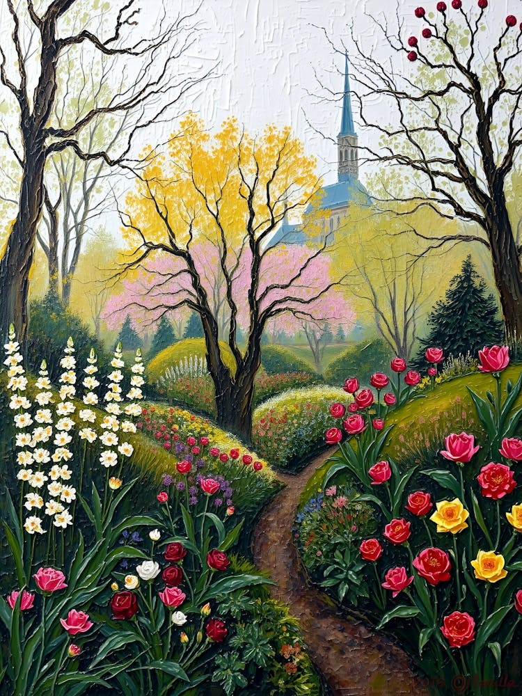 Tulips In The Garden 2