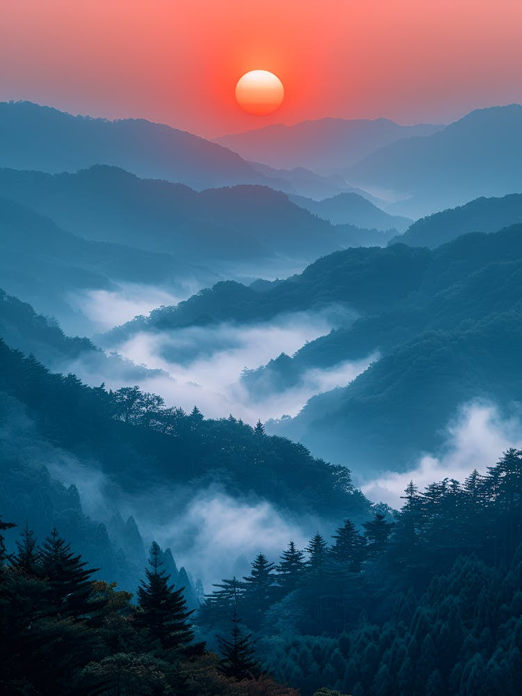 Sunrise In The Mountains 2