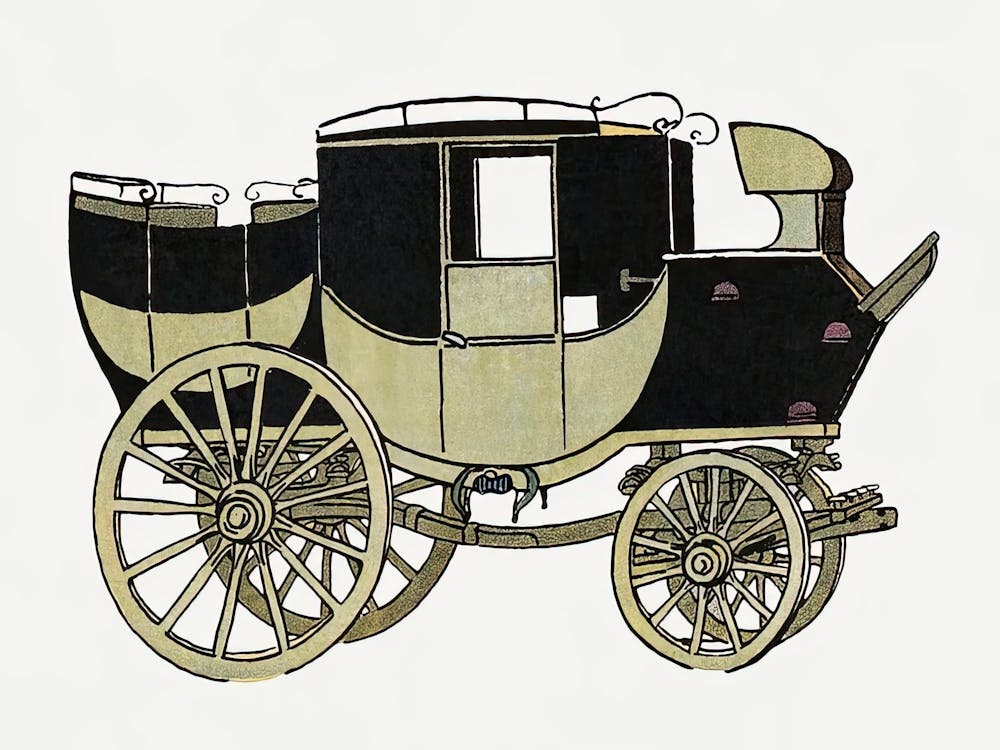 Vintage Horse Carriage, Edward Penfield