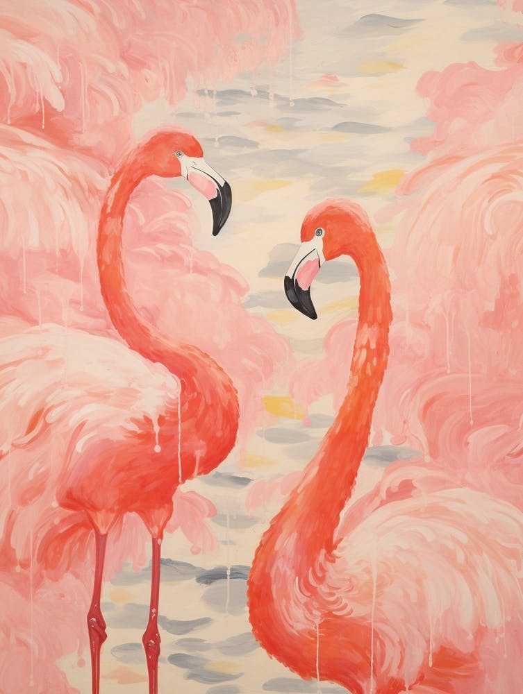 Impression d'oiseau d'inspiration Japonaise Vintage Manchot 2