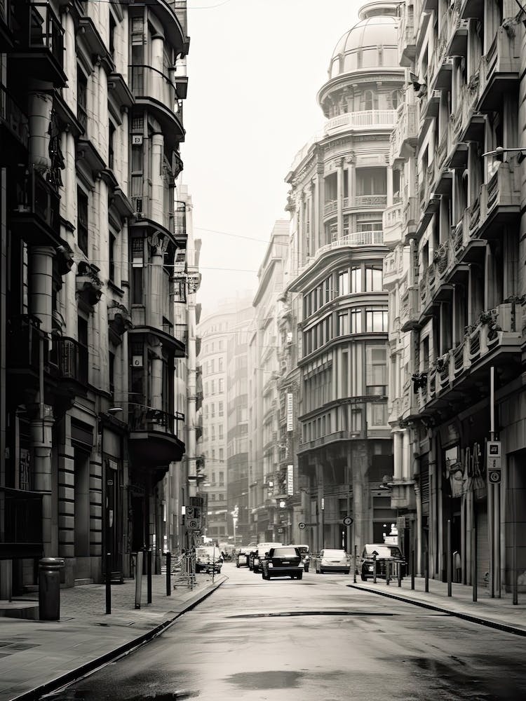 Bilbao, Spanien, Schwarz-Weiß-Fotografie 2